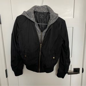 Love Tree hooded bomber jacket